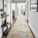 3x18 Washable Kitchen Runner Rug: Modern Abstract Runners - Image 8