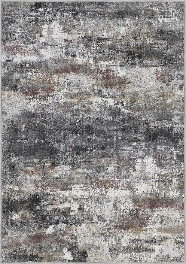 Area Rugs 5x7 for Living Room Bedroom, Modern Abstract Machine Washable Soft - Image 6