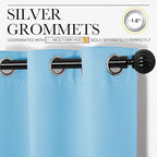 NICETOWN Triple Weave Thermal Insulated Ring Top Blackout Window Curtains - Image 3