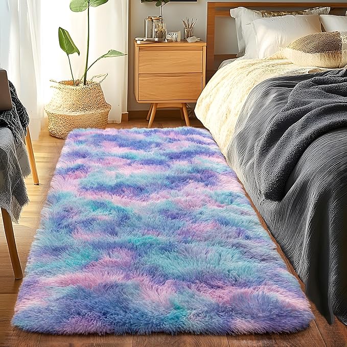 Runner Rugs for Bedroom 2x6 Rug Runners for Hallways Non Slip Soft Shag Bedside - Image 3