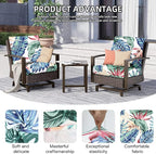 8Pcs Outdoor Cushion Covers, Patio Cushion Covers, Stretch Elastic Slipcovers - Image 3
