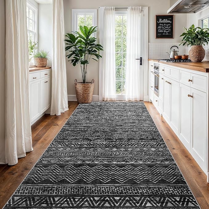 4x8 Washable Hallway Runner Rug：Moroccan Non-Slip Wide Runners - Image 8