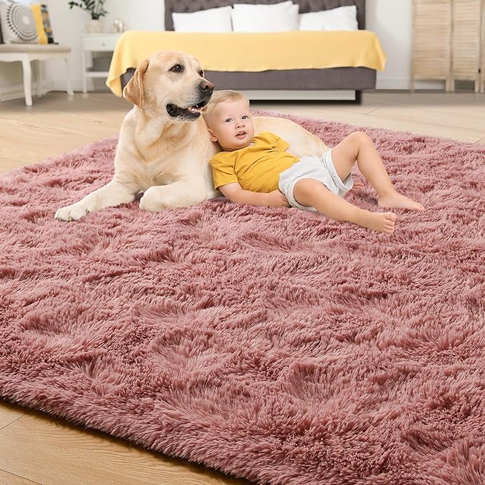 Tepook Super Soft Fluffy Rugs for Bedroom, Shag 5x8 Area Rugs for Living Room - Image 4