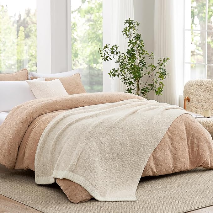 Snuggle Sac Buttery Ivory Bedding Blankets Twin Size 60x80, Super Soft Blankets - Image 8