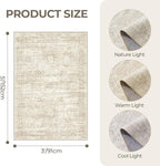 3x5 Washable Area Rug for Entryway, Soft Kitchen Rugs Non Slip for Dining Room - Image 2
