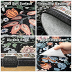 6x9 Area Rugs for Living Room: Floral Washable Rug Vintage Large Soft Boho - Image 7