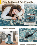 RELEANY Area Rugs 2'x8' Runner Rug Non Slip Washable - Image 4