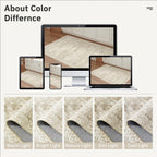Soalmost Washable Area Rug 8x10 Large Soft Beige Rugs for Living Room