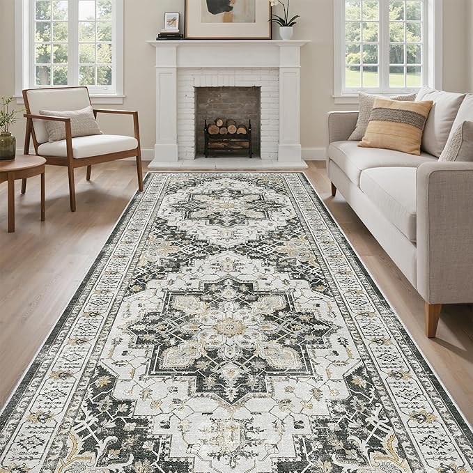Madane 4x12 Wide Hallway Runners: Washable Runner Rug by Madane