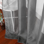 NICETOWN Voile Sheer Window Curtain Panels, Grommet Airy and Breathable Short - Image 7