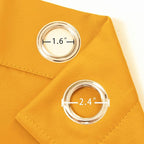 LEMOMO Yellow Thermal Blackout Curtains/38 x 84 Inch/Set of 2 Panels Room - Image 6