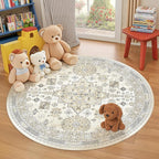 zesthome Washable Round Rug - 5ft Ultra-Thin Circle Area Rugs by Zesthome