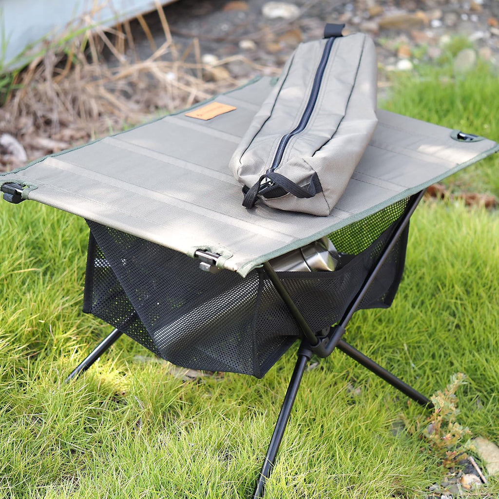 NACETURE Ultralight Camping Table, Foldable Backpacking Table with Mesh