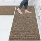 BEQHAUSE Kitchen Rugs and Mats 2PCS, Non-Slip Kitchen Mats by BEQHAUSE