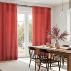 Christmas Red Linen Curtains 102 Inches Long - Image 7