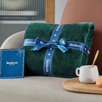 Bedsure GentleSoft Fleece Blankets Queen Size Emerald Green - Image 7