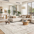 Madane 8x10 Area Rugs for Living Room, Machine Washable Vintage Rug by Madane