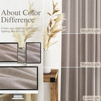 Brownish Grey Linen Curtains 96 Inches Long - Image 3