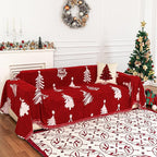 MYSKY HOME 71"X118" Loveseat Christmas Couch Cover, Sectional Sofa Covers Sofa by MYSKYHOME