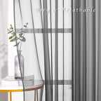 NICETOWN Voile Sheer Window Curtain Panels, Grommet Airy and Breathable Short - Image 6
