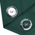 LEMOMO Dark Green Thermal Blackout Curtains/52 x 95 Inch/Set of 2 Panels Room - Image 5