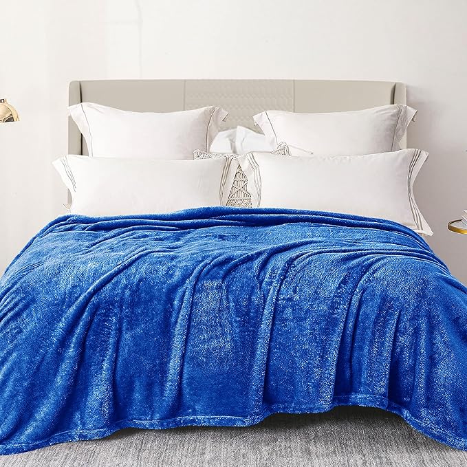 Exclusivo Mezcla Plush Fuzzy Fleece Bed Blanket King Size, Super Soft, Fluffy by ExclusivoMezcla