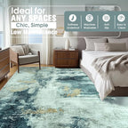 10x14 Area Rugs for Living Room Rug Washable: Abstract Large Rug Indoor Modern - Image 2