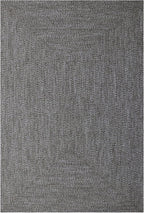 Superior Large Indoor/Outdoor Area Rug, Multi-Tone Reversible Braided Floor Decor for Patio, Front Porch, Entryway, Living Room, Office, Nursery, Artistic Home, 3' x 5', Canvas-White