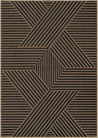Lahome Enfys Modern Geometric Outdoor Easy Jute Rug, 5x7 Patio Living Room Rug - Image 6
