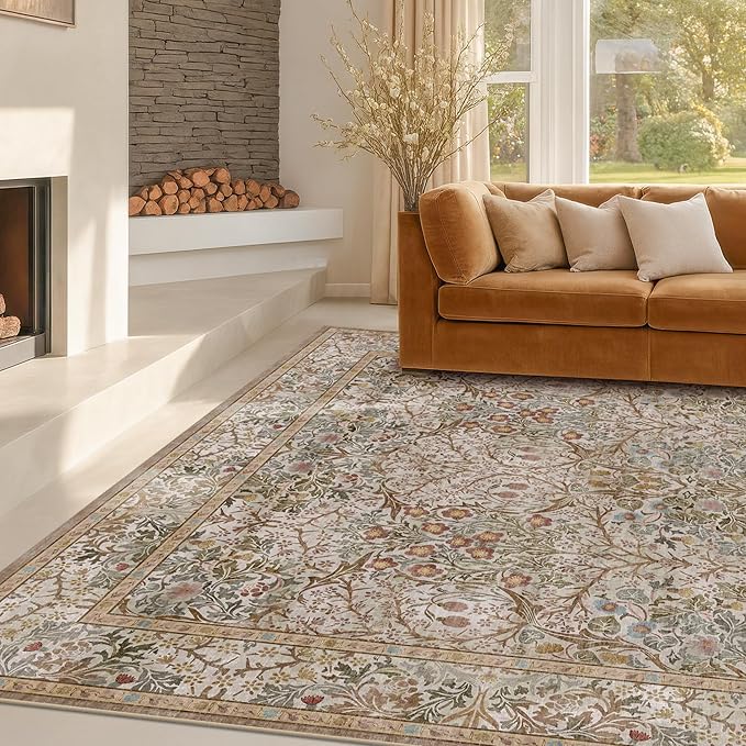 Washable Dining Room Rugs for Under Table - Image 3
