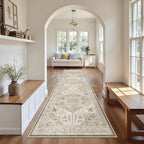 Madane Hallway Runner Rug 2'6''x10' Kitchen Runner, Non Slip Vintage Runners by Madane