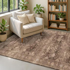 Hazo Haus Taupe Brown Living Room Rug 6x9 - Image 8