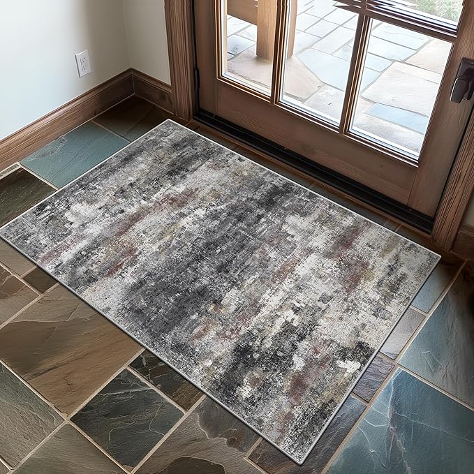2x3 Rugs for Entryway Entrance Kitchen Bathroom, Machine Washable Modern - Image 3