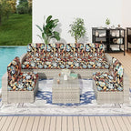 hyha Printed Couch Cushion Covers, Floral Sofa Covers Washable - Image 2