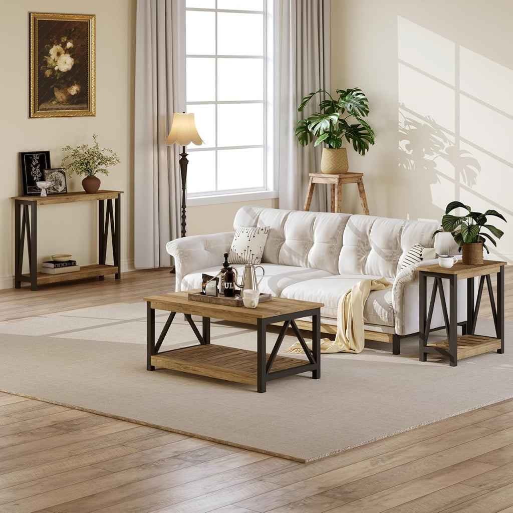 ChooChoo Farmhouse Console Table, Narrow Sofa Table for Entryway, 40 Inch