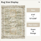6x9 Area Rug for Living Room Washable 6x9 Non-Slip Modern Rugs for Bedroom - Image 5