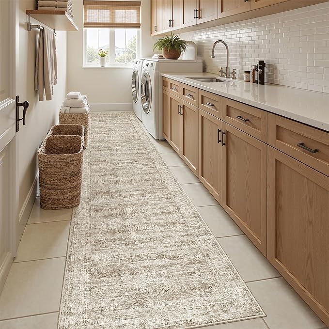 Runner Rug 2x12 Washable Non-Slip Hallway Runner Rugs - Image 4