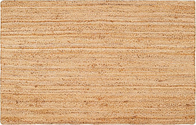 Hausattire Hand Woven Jute Braided Rug, Reversible Boho Entry Area Rugs - Image 3