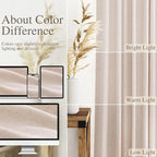Natural White Linen Curtains 72 Inches Long - Image 3