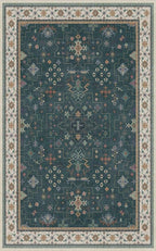 Hazo Haus Dark Green Oushak 5x8 Living Room Rug - Image 2