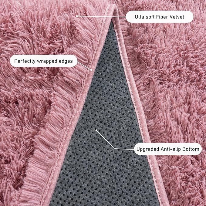 Rugs for Living Room 9x12, Soft Shaggy Modern Shag Area Rug for Bedroom - Image 5