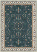 Hazo Haus Dark Green Oushak 5x7 Living Room Rug - Image 2