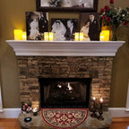 GAD Hearth Slice Fireplace Rug, Classic, Traditional, Log Cabin Decor, Accent Rug, Fire Resistant Mat, Stain Resistant, Area Rug for Bedroom, Living Room, Entryway, 2'2"x3'3"(Red/Black/Red)