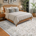 Hazo Haus Boho Light Grey Living Room Rug 7x10 - Image 3