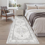 Madane Runner Rug 2'6''x8' Kitchen Runner, Hallway Runner Printed Vintage Rug - Image 3