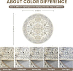 zesthome Washable Round Rug - 5ft Ultra-Thin Circle Area Rugs - Image 2