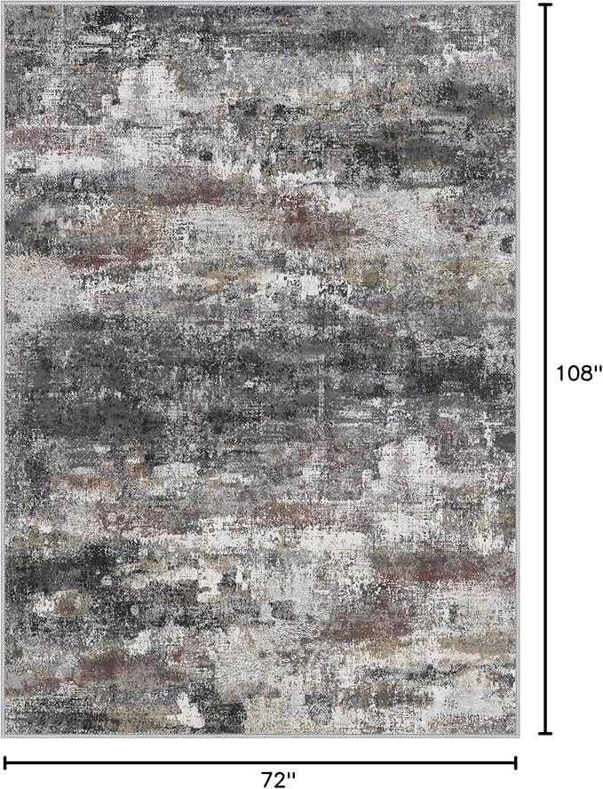 BEIMO Area Rugs 6x9 for Living Room Bedroom, Modern Abstract Machine Washable - Image 2