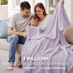 Bedsure GentleSoft Lavender Fog Throw Blanket - Image 2