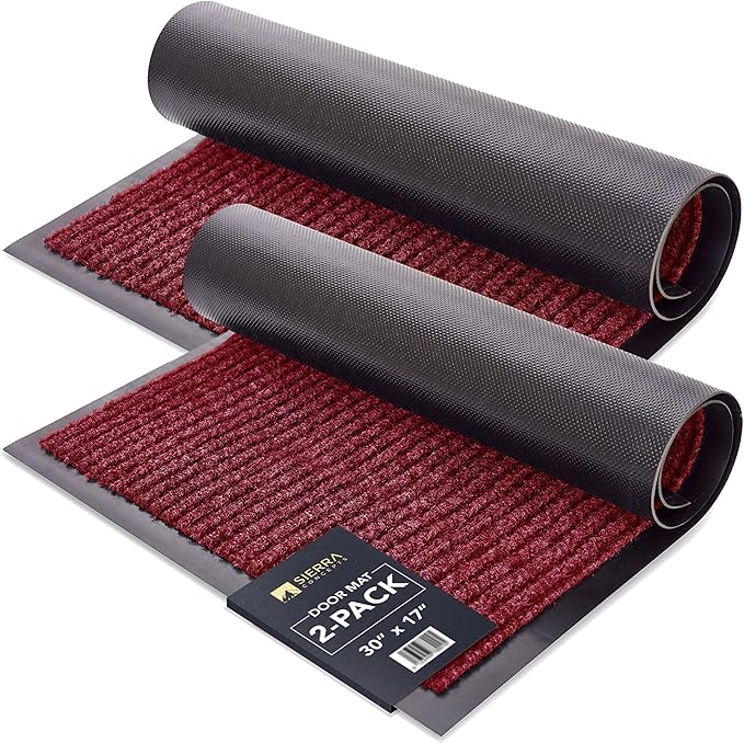 Sierra Concepts 2-Pack Front Door Mat Red by SierraConcepts