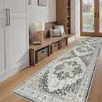 Madane Hallway Runner Rug 2'6''x10' Kitchen Runner, Non Slip Vintage Runners - Image 4